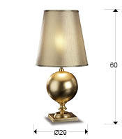 Lámpara de sobremesa Terra oro Schuller
