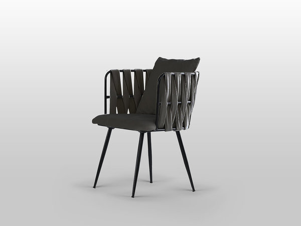 Butaca silla Ventura negro gris Schuller