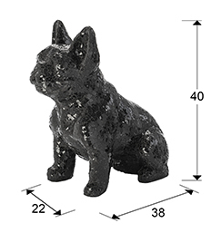 Figura Bulldog Cody cristal negro Schuller