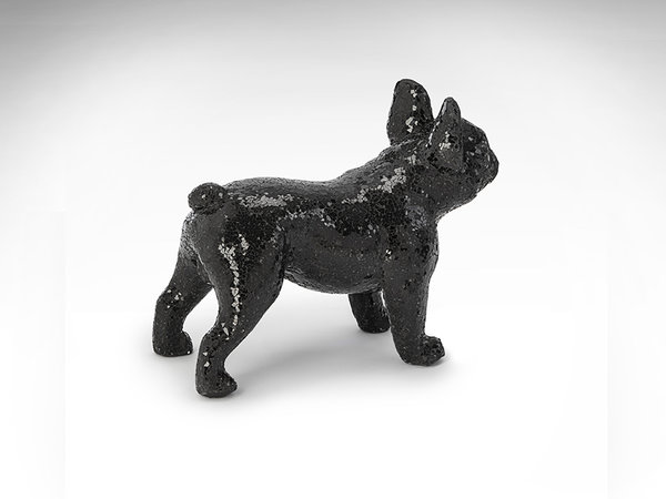 Figura Bulldog Atila cristal negro Schuller