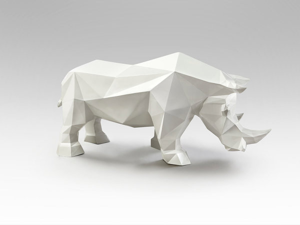Figurine Futur Rhino Rhinocéros blanc Schuller
