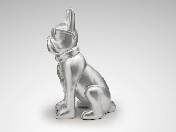 Figura Bulldog francés grande plata Schuller