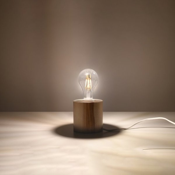 Lámpara de mesa SALGADO madera Sollux